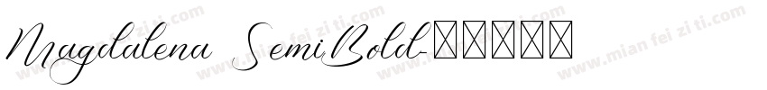 Magdalena SemiBold字体转换